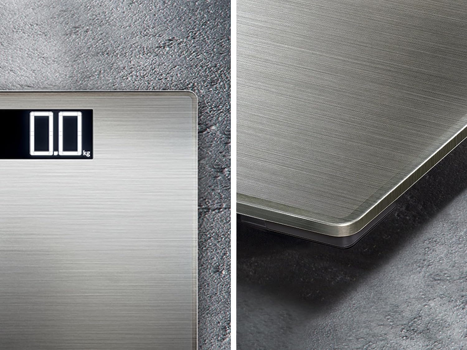 Soehnle Style Sense Safe 300 Bilancia pesapersone, Bilancia digitale con display LCD extra-large, Bilancia pesa persona digitale anti-impronte