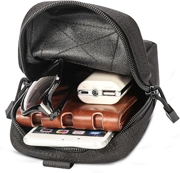 Tactical Molle EDC Pouch Multi-Purpose Compact Pack Water-Resistant Utility Pouch with Flag Patch