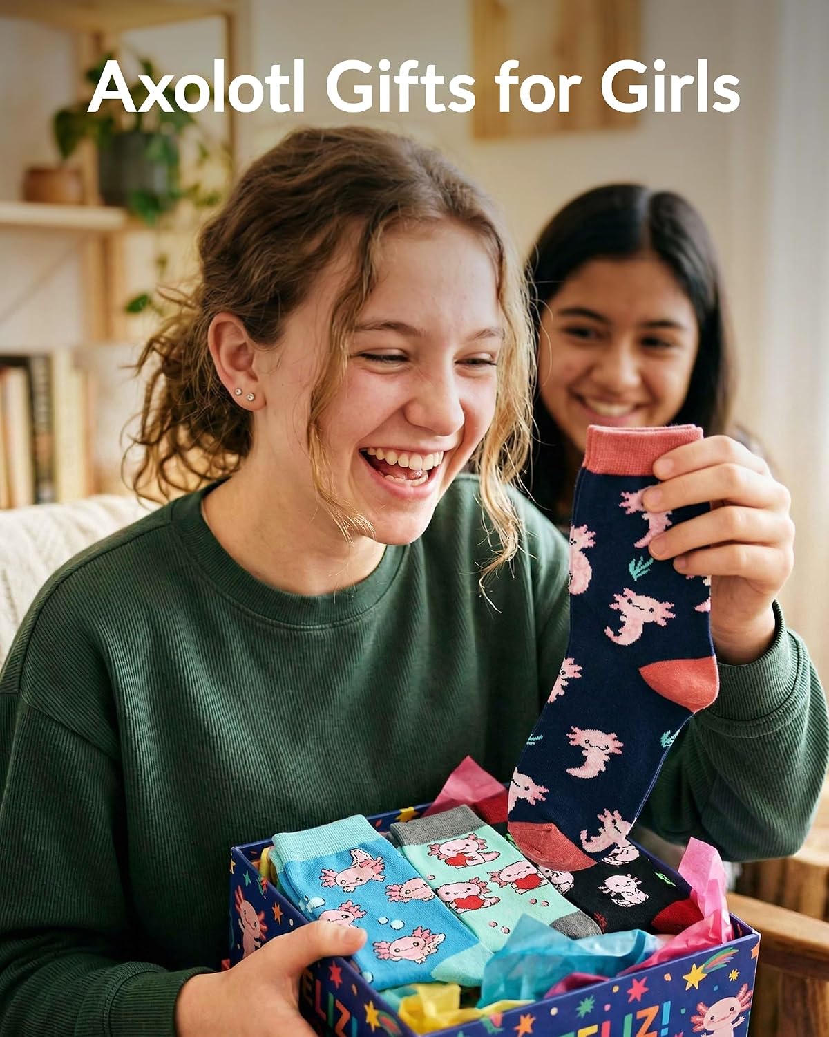 Belloxis 5-Pair Cute Funny Animal Socks for Women & Girls, Comfortable Cotton Crew Socks for Daily Wear, Great Gift Ideas