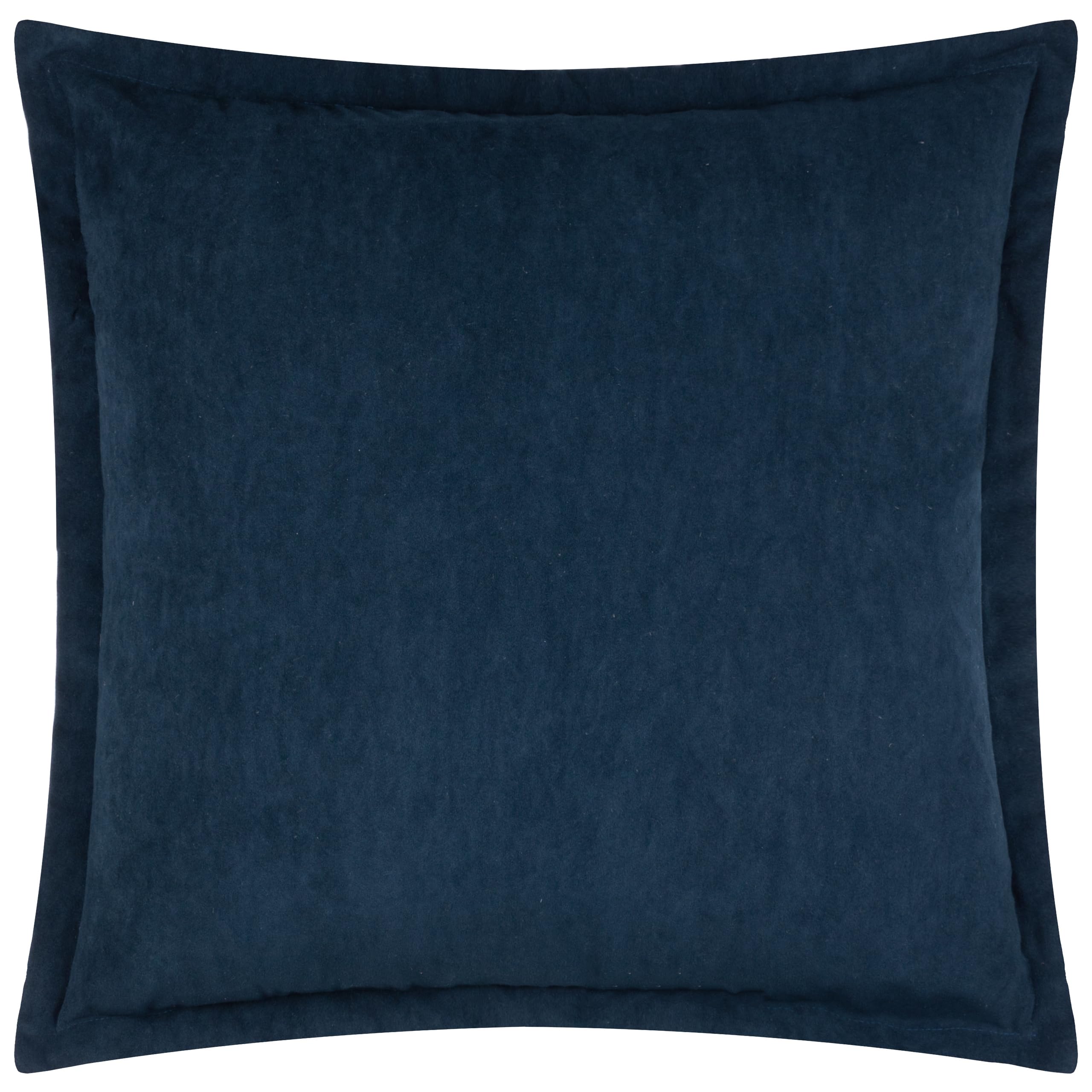 Coussin garni polyester velours merton indigo 55x55cm