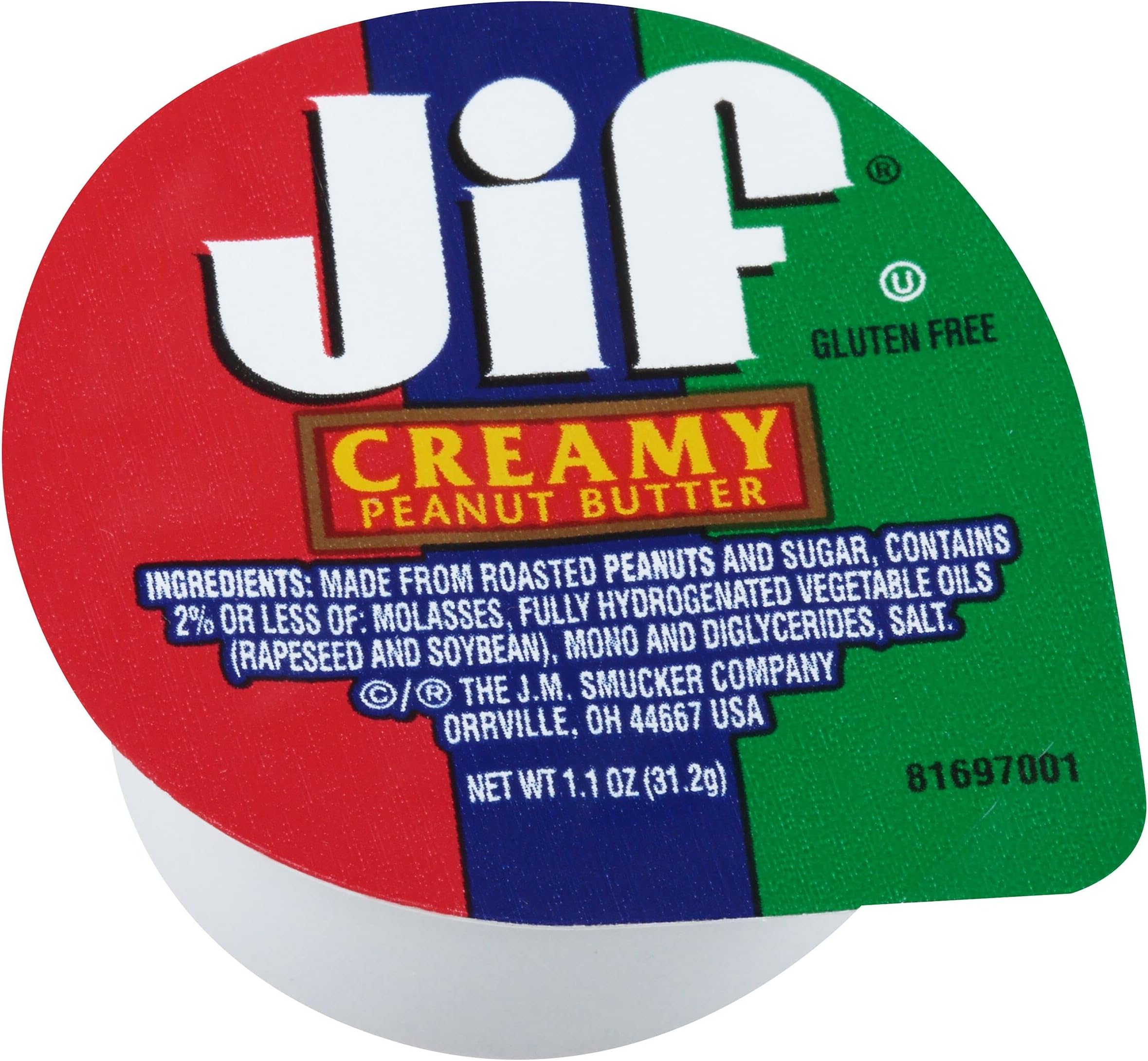 Creamy Peanut Butter, Portion Control, 1.1 Ounce, 120 Count