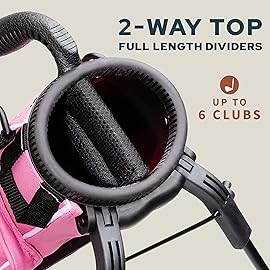 The Original Lightweight Sunday Golf Bag with Stand - Easy to Carry, Durable Pitch & Putt Bag for Driving Range, Par 3 & Executive Courses