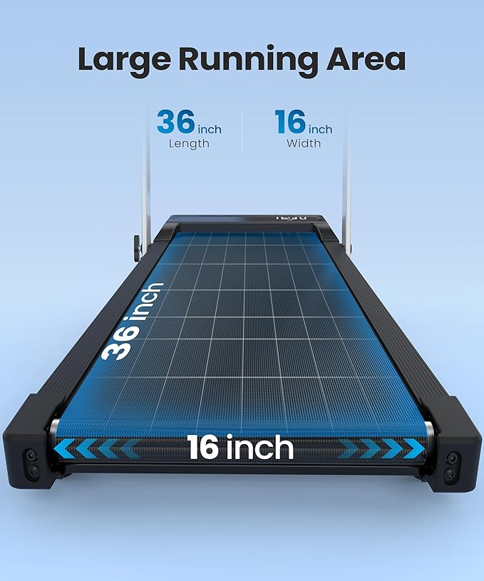 Caminadora Eléctrica Plegable con Inclinación Manual 10% y Manubrio Negra Plateada miniatura 5