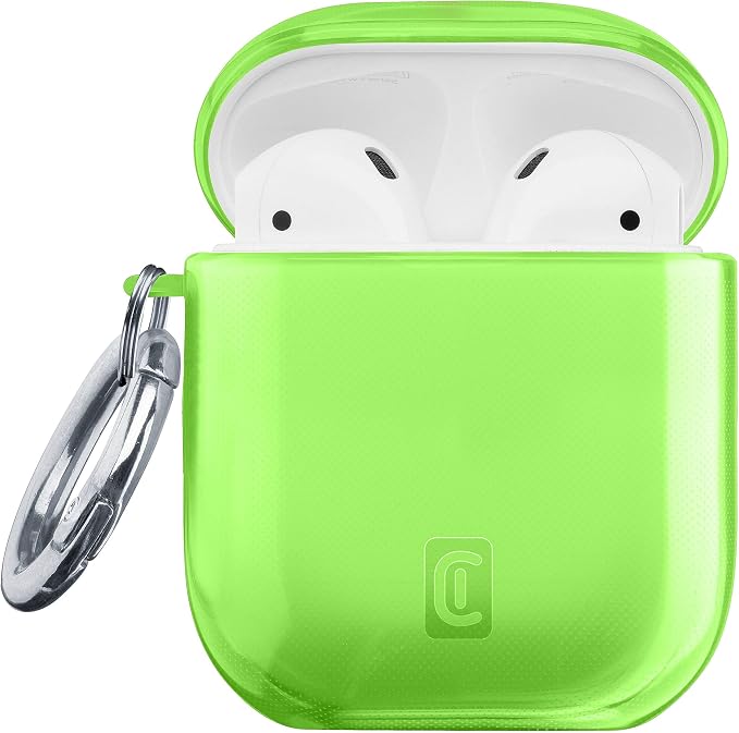 Cellularline Fresh, custodia per AirPods in gomma colorata con gancio,  realizzata per AirPods 1\u00262 : Amazon.it: Elettronica