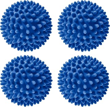 Handy Laundry Laundry Dryer Balls, Clothes Come Out Soft, Fluffy, Fewer Wrinkles & Less Static Cling, A Natural Alternative to Fabric Softener, Reduce Drying Time and Save on Energy, Set of 4