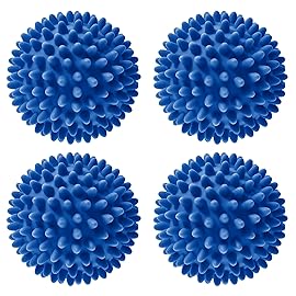 Handy Laundry Laundry Dryer Balls, Clothes Come Out Soft, Fluffy, Fewer Wrinkles & Less Static Cling, A Natural Alternative to Fabric Softener, Reduce Drying Time and Save on Energy, (Set of 4)
