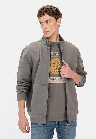 camel active Men's Cotton Blend Sweat Jacket