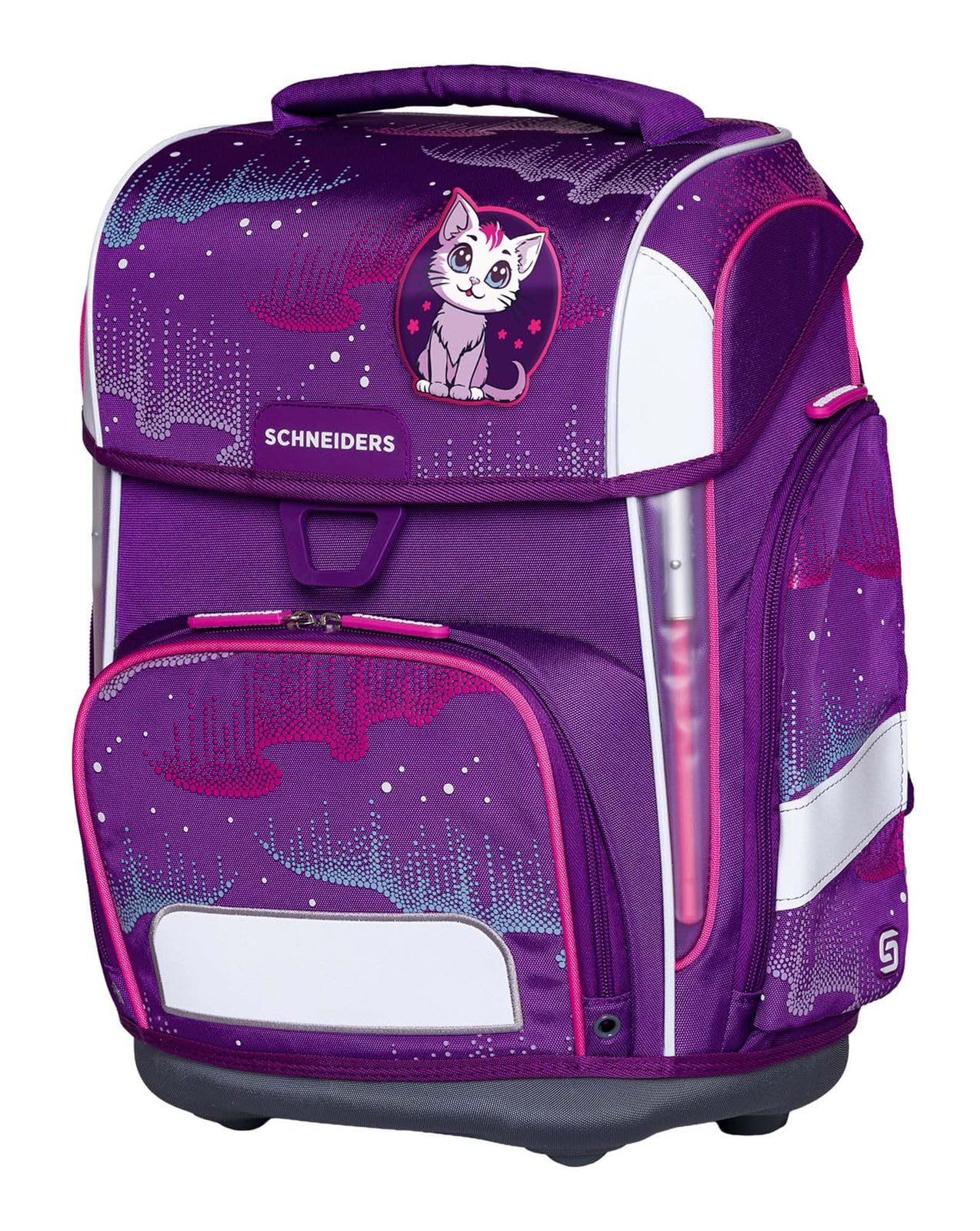 Schneiders Schulranzen Ergolite Set 9-teilig Wavy Dots violett