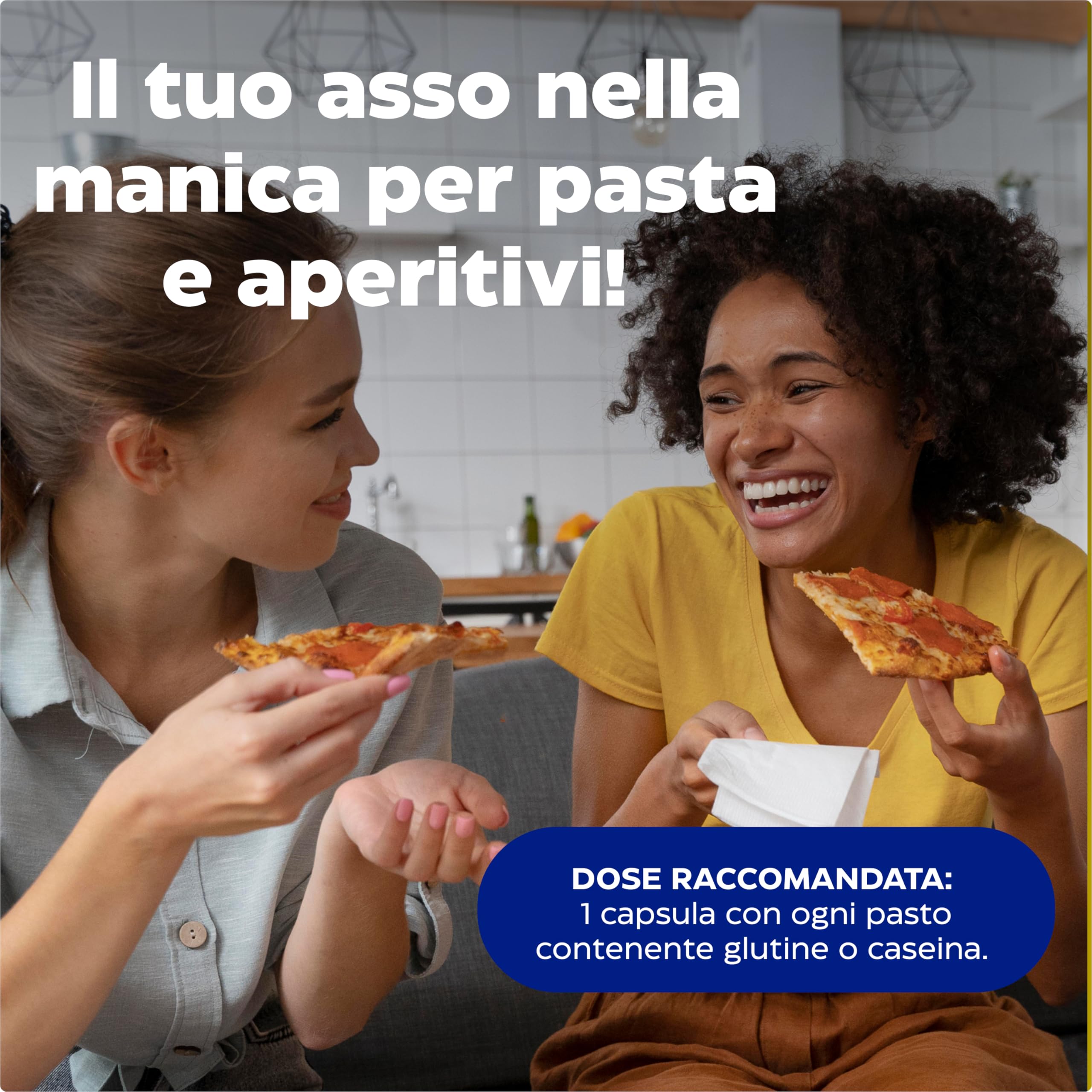 Enzymedica, Glutenease, Integratore Alimentare a Base di Enzimi Indicato contro Intolleranza a Glutine e Caseina, Riduce Gonfiore e Irregolarità, Gluten Free, Senza Lattosio, Vegano, 60 Capsulas