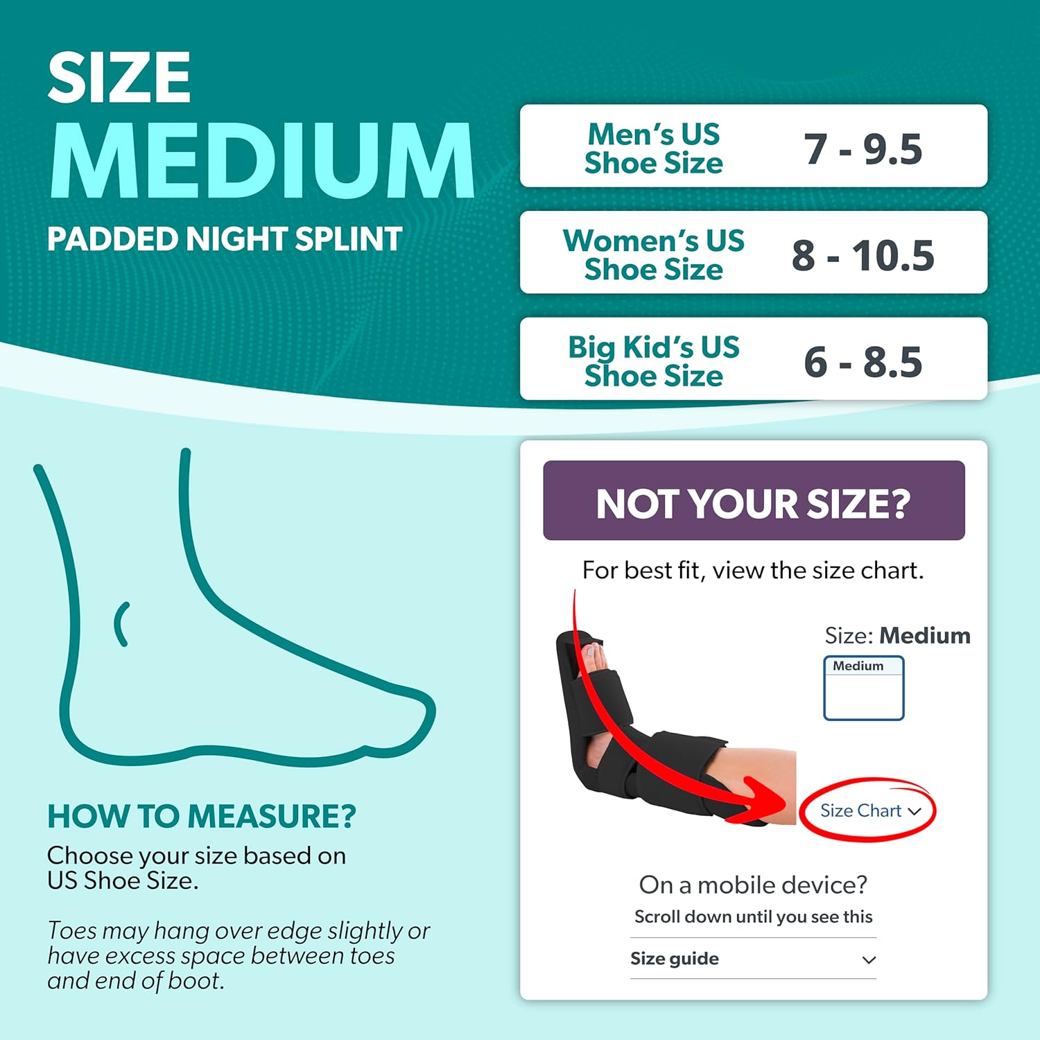 BraceAbility Padded 90 Degree Plantar Fasciitis Boot | Soft Night Splint to Stabilize Foot and Ankle, Stretches Plantar Fascia Ligament and Supports Achilles Tendon (Medium) - Image 2