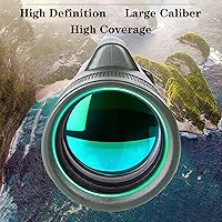 Vista 8 de Telescopio monocular monocular HD de 12 × 50, con adaptador para teléfono inteligente y trípode de metal, monocular compacto impermeable de alta