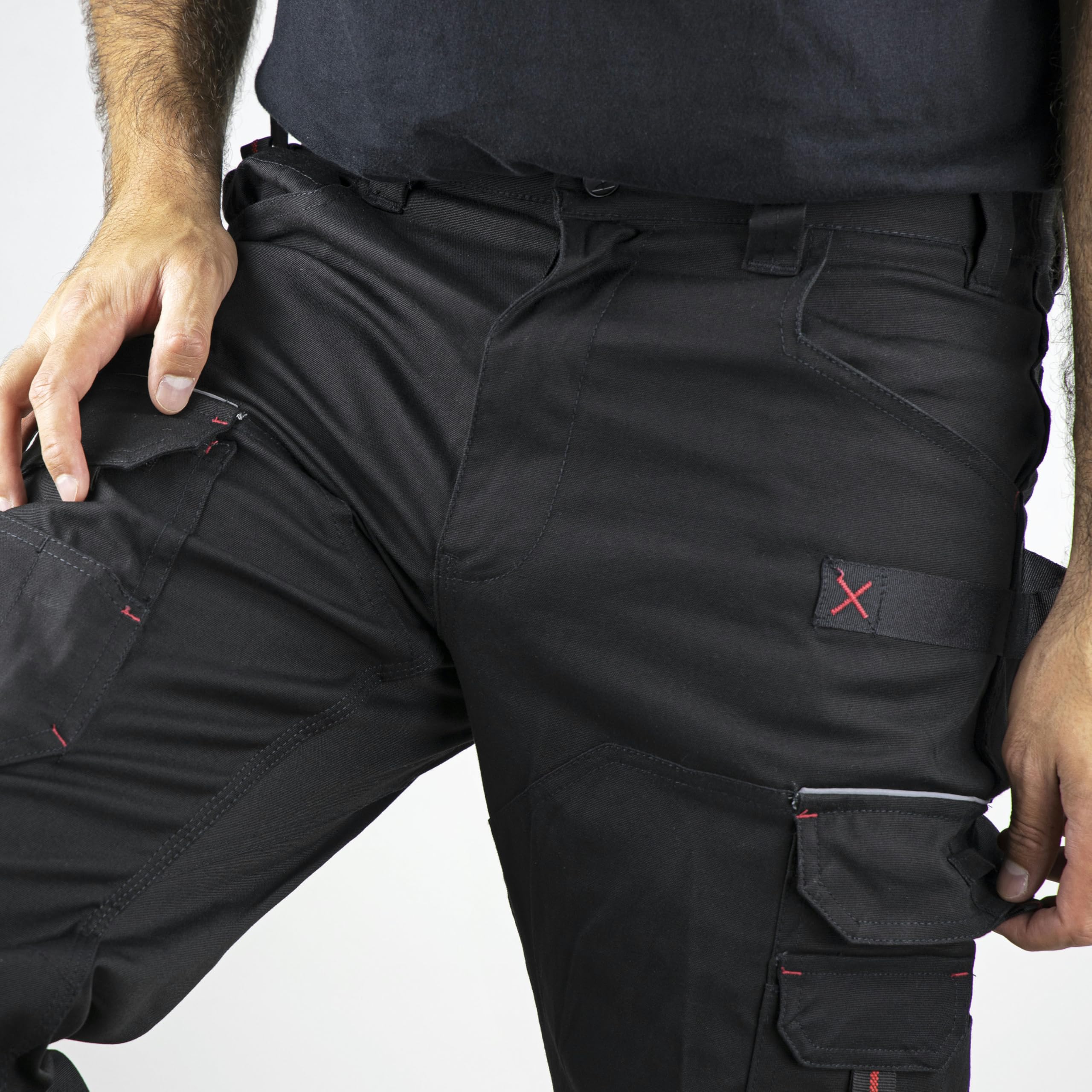 LMA WORKWEAR 1880 - Pantalon de Travail Stretch - 1425 Basalte - Multipoches, Extensible - Idéal BTP, Artisanat - Entrejambe 83