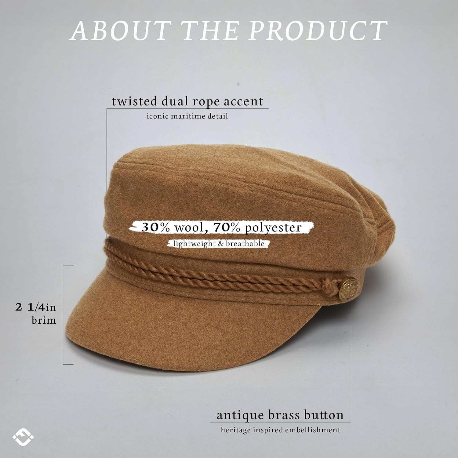 Funky Junque Newsboy Hat for Women – Trendy Greek Fisherman Cap, Classic Women's Baker Boy Newsies Hat, Ladies Fashion Caps - Image 5