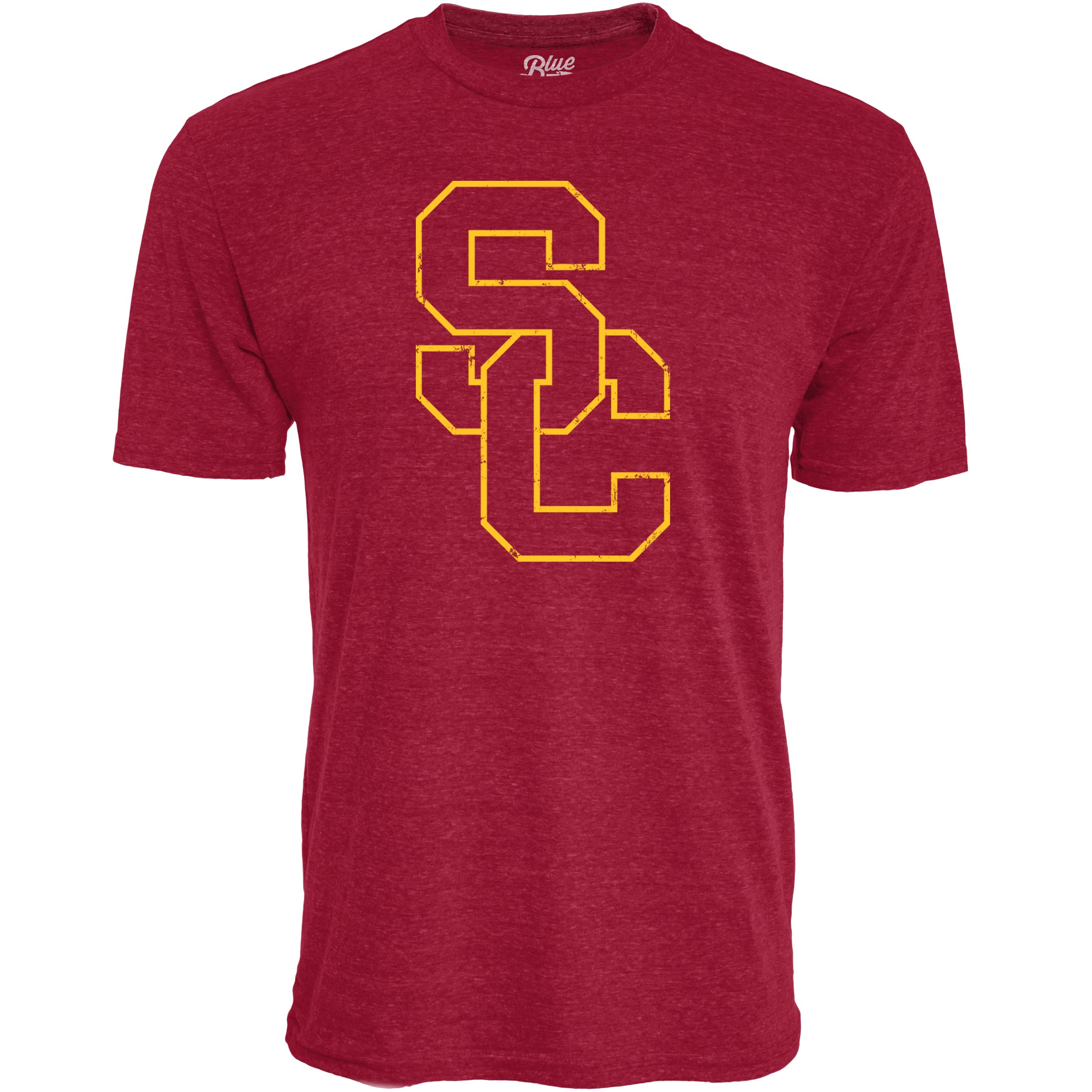Blue 84 Men's NCAA Officially Licensed Tri-Blend T-Shirt Vintage Icon Team Color, X-Large