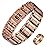 Feraco Copper Bracelets for Men & Copper Ring-Pure Copper Magnetic Bracelet with 57 Ultra Powerful 3500 Gauss Neodymium Magnets,Adjustable Wrist Bracelet,Gifts for Men (Copper with Ring)
