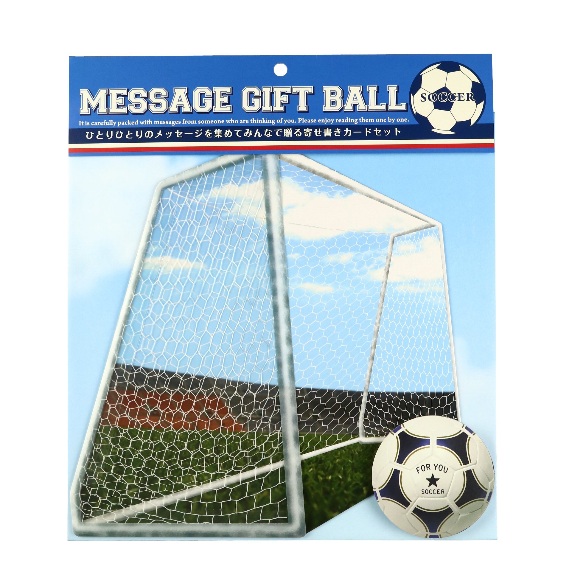Amazon | グリーティングライフ 色紙 メッセージギフトボール サッカー