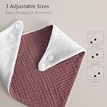 Bearmoss Muslin Baby Bibs 100% Cotton Baby Bandana Drool Bibs for Unisex Baby Girls Boys Drooling and Teething | Soft Absorbent Adjustable Bibs for Unisex Boys and Girls,Easy to Clean for Infant,Toddler, Newborn,Wider design,0-36 Months