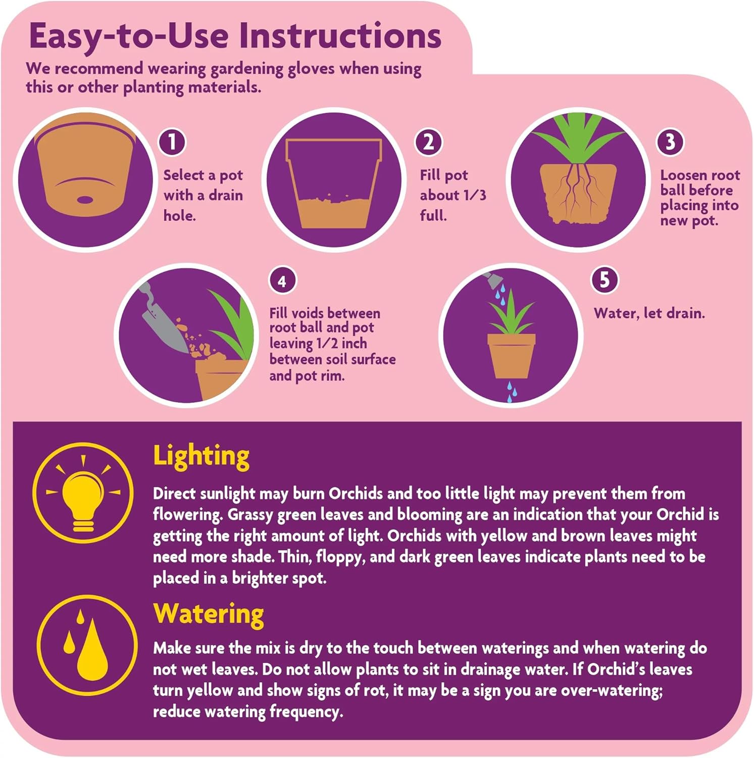 Miracle-Gro Orchid Potting Mix Coarse Blend, For Indoor or Outdoor Container Plants, Feeds for up to 6 Months, 8 qt., 3-Pack