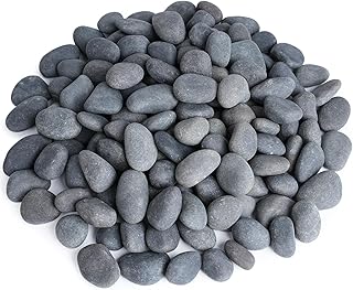 20 lbs River Rocks for Landscaping, 0.4-1 inch Natural Rocks for Aquarium, Fish Tank, Decorative Garden Stones for Plants, Flower Pots, Vase, Walkways