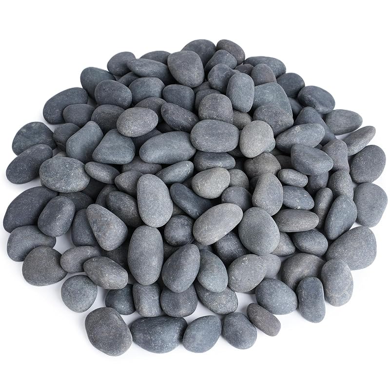 Pedras decorativas naturais para aquário e terrário Pulovin, cinza, 1,02–2,54 cm, 9,07 kg