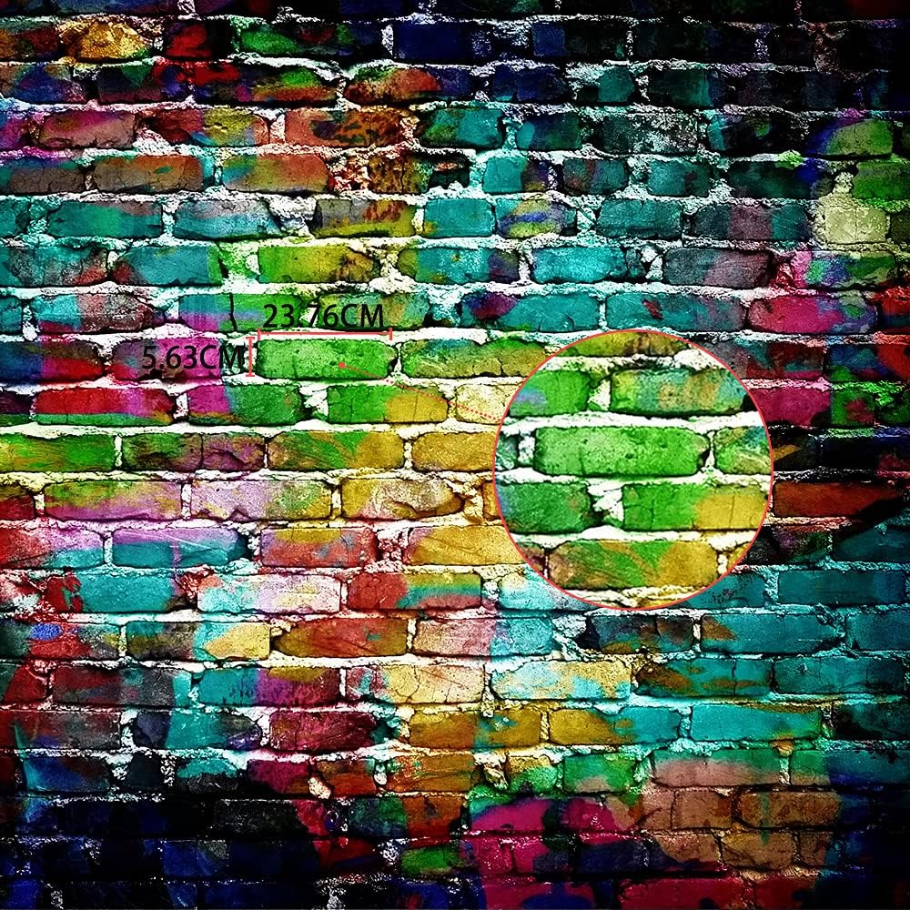 Bеѕt Cуbеr Mоndау 🔥 Basifoto 7x5ft Microfiber Fabric Colorful Graffiti Brick Wall Portrait Backdrop, Vintage Abstract 80s 90s Hip Hop Disco Birthday Party Headshots Background, Retro Photo Photography Studio Props 70% оƒƒ Evеrуthіng Basifoto 7x5ft Microfiber Fabric Colorful Graffiti Brick Wall Portrait Backdrop, Vintage Abstract 80s 90s Hip Hop Disco Birthday Party Headshots Background, Retro Photo Photography Studio Props