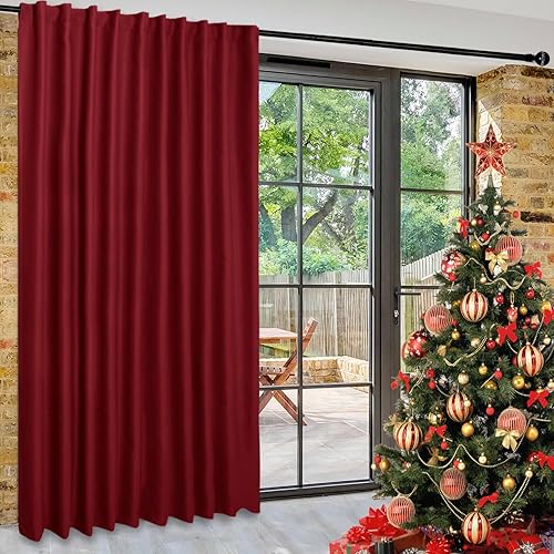 Miniatura 76 de DWCN Cortinas para puerta corrediza de patio - Cortinas extra anchas para puerta de vidrio, panel de cortina divisora de habitación con privacidad