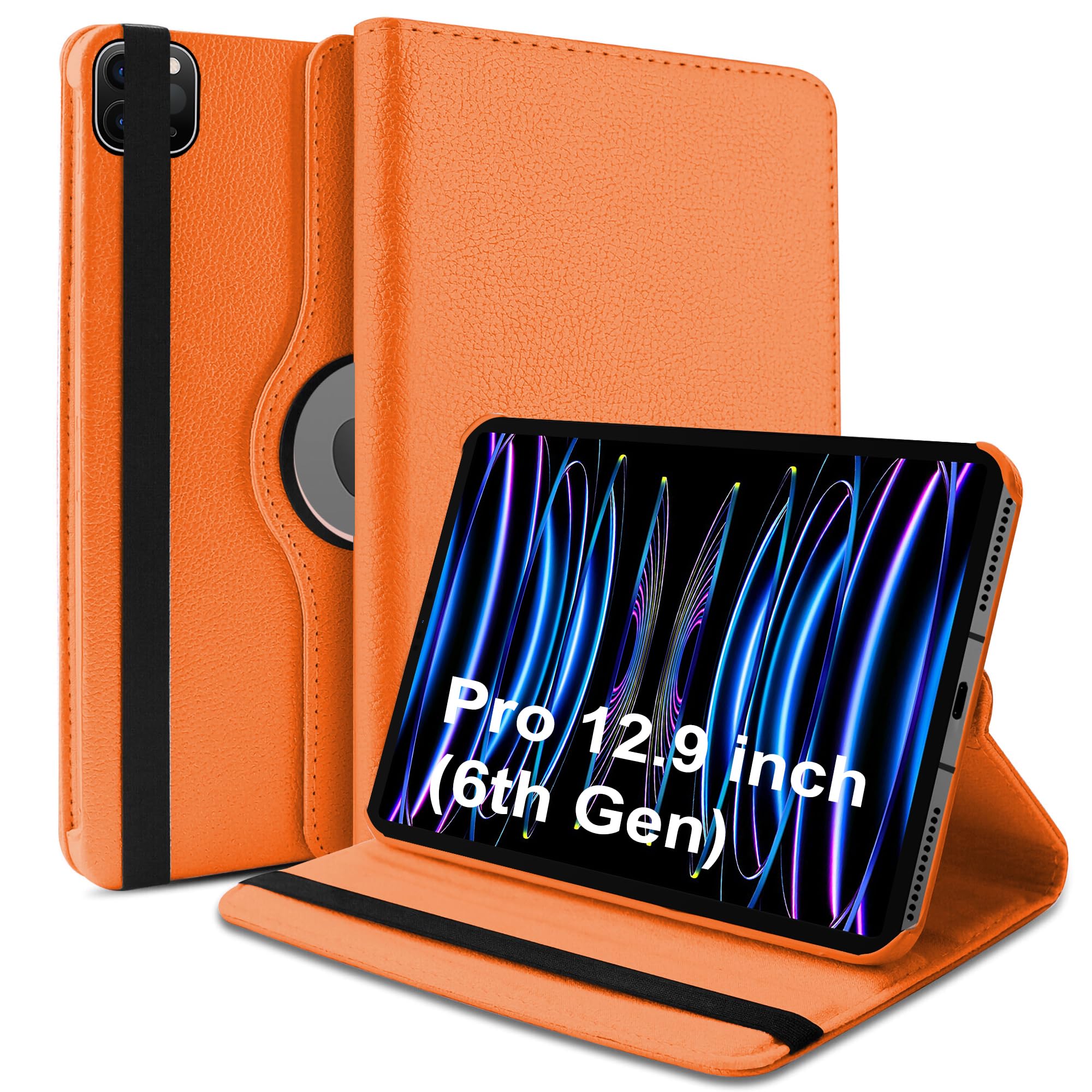 TGK Rotating Cover for iPad Pro 12.9 inch 6th Gen (2022) Orange 360 Degree Leather Stand Case (B0BLYRL1X9) Amazon Price History, Amazon Price Tracker