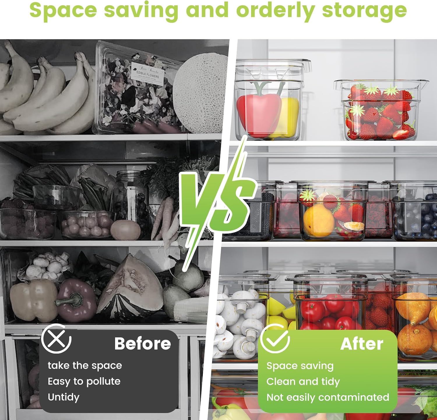 6 Pack Plastic Food Pan with Lid 1/6 Size 4 Inch Deep Restaurant Clear Food Storage Containers with lids Polycarbonate Commercial Hotel Pans for Fruits Vegetables Beans Corns (6 PCS, 4'' Deep) - Image 5