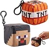 SRV Hub 2PCS Minecraft Steve & TNT Block Plush Cube Clip-On Keychains – 8cm Soft Minecraft Plush Toys | Backpack Clips Collectible Gamer Gift for Kids
