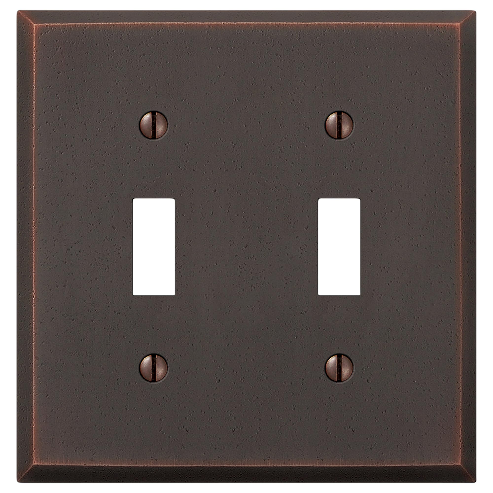 View 1 of [DAMAGED] Amerelle Manhattan Double Toggle Wall Plate