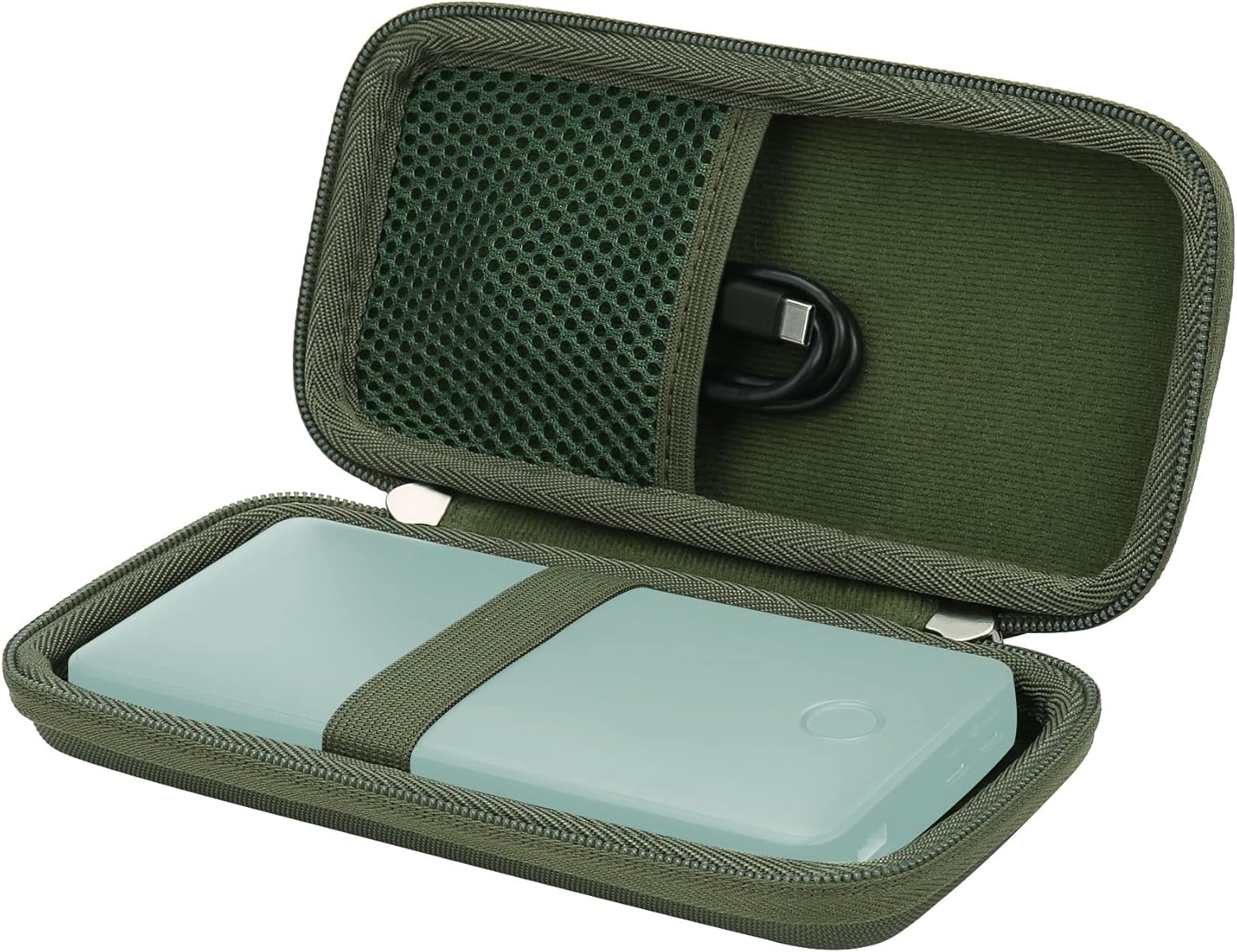 khanka Hard Travel Case Replacement for Anker 325/535 Power Bank PowerCore 20K Portable Charger 20000mAh, Case Only (Green)