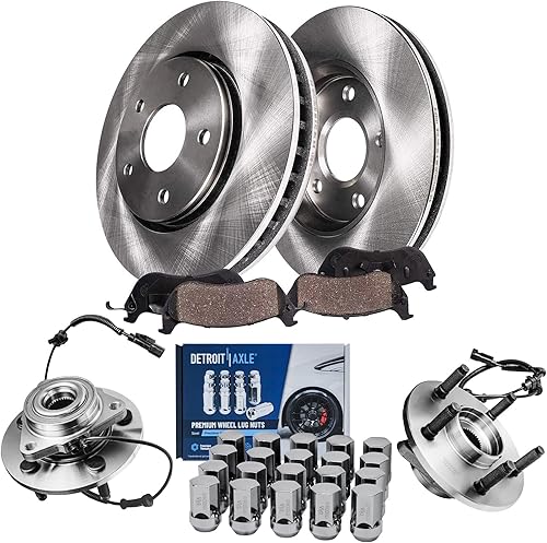 Miniatura 87 de Detroit Axle - Kit de freno trasero para Chevy GMC Suburban Silverado Sierra Yukon XL 1500 Tahoe Escalade 2007-2013 Rotores de freno de disco de