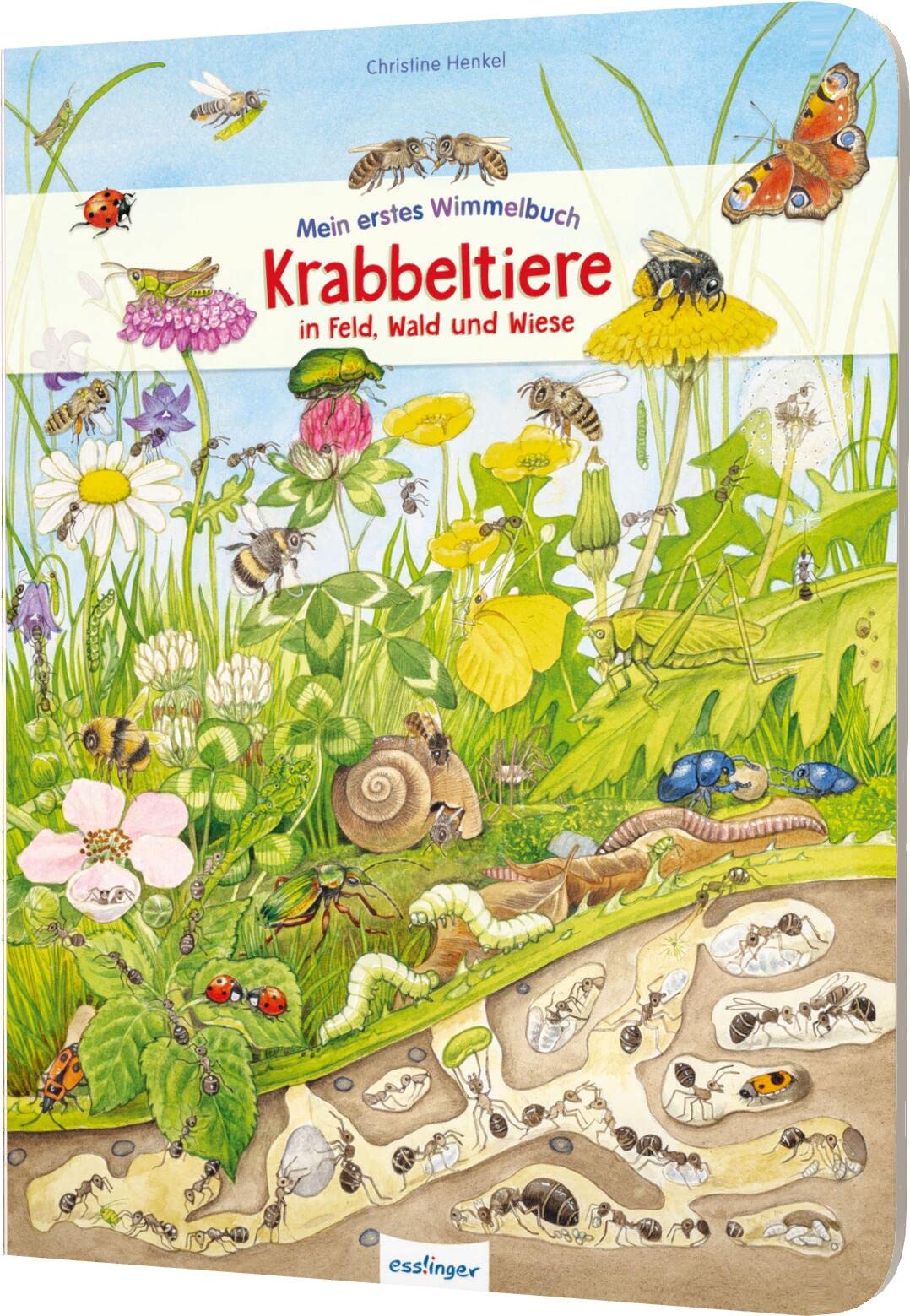 Mein erstes Wimmelbuch: Krabbeltiere in Feld, Wald und Wiese: Die Welt der Insekten für Kinder ab 3 Jahre