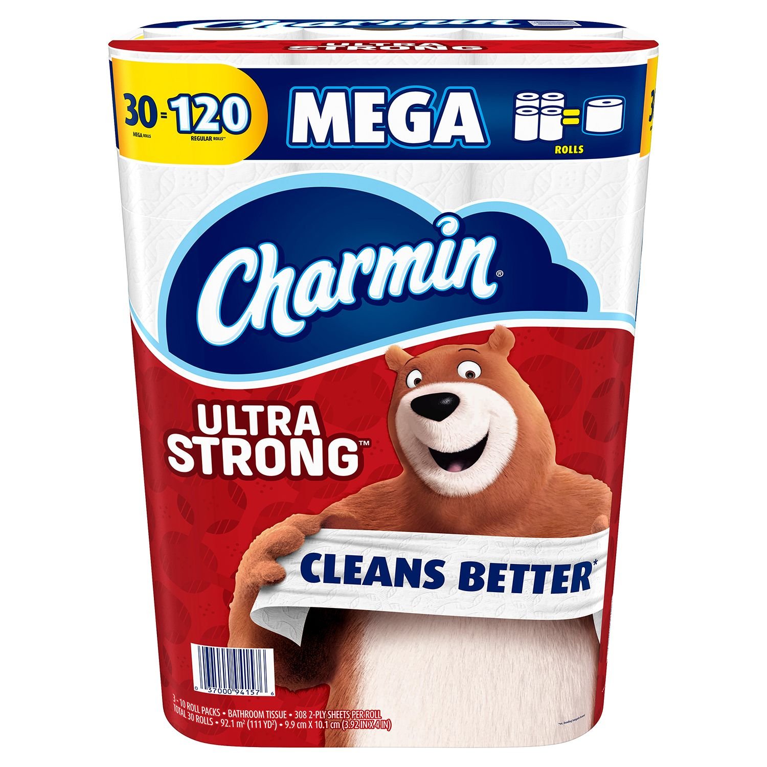 Charmin Ultra Strong Toilet Paper 12 Mega Plus Rolls