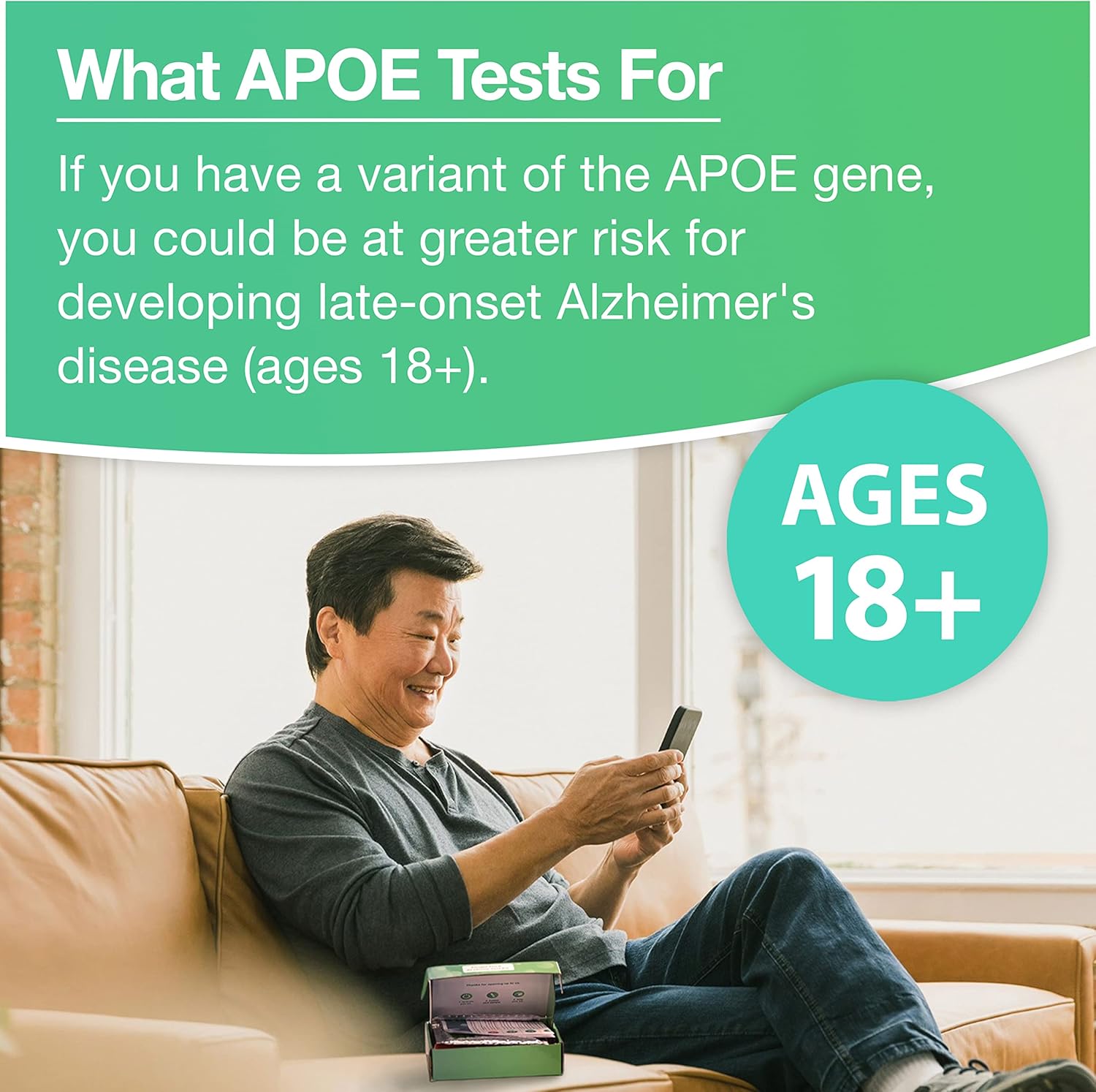 empowerDX APOE Gene Test, Easy at Home Mouth Swab Test for Alzheimer’s Disease and Dementia Risk, Ages 18+ - Image 2