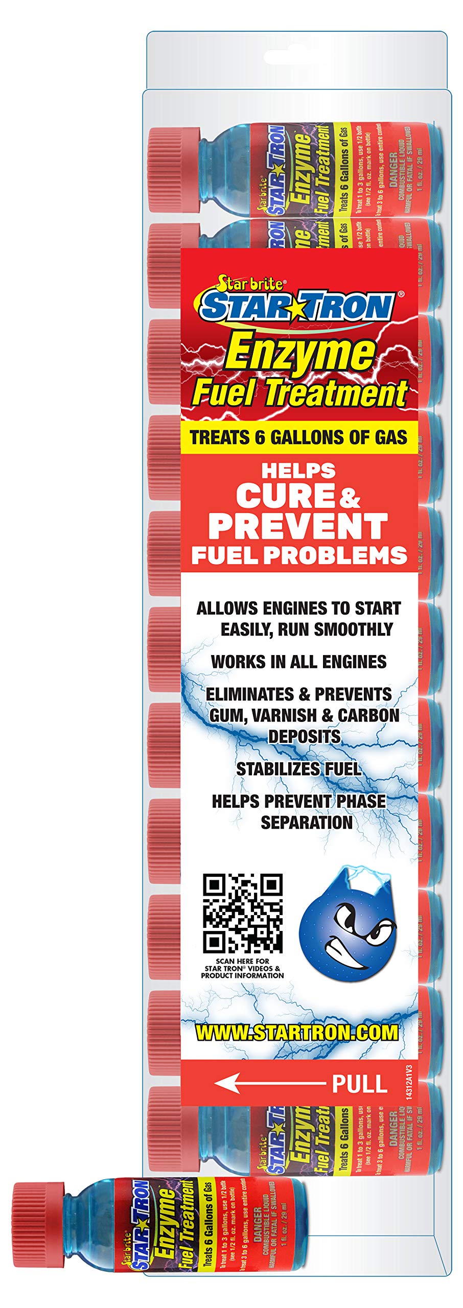 STAR BRITE14312 Tron Fuel Treatment Small Engine Gas Formula 143 Shooters 1 oz (Pack of 12)