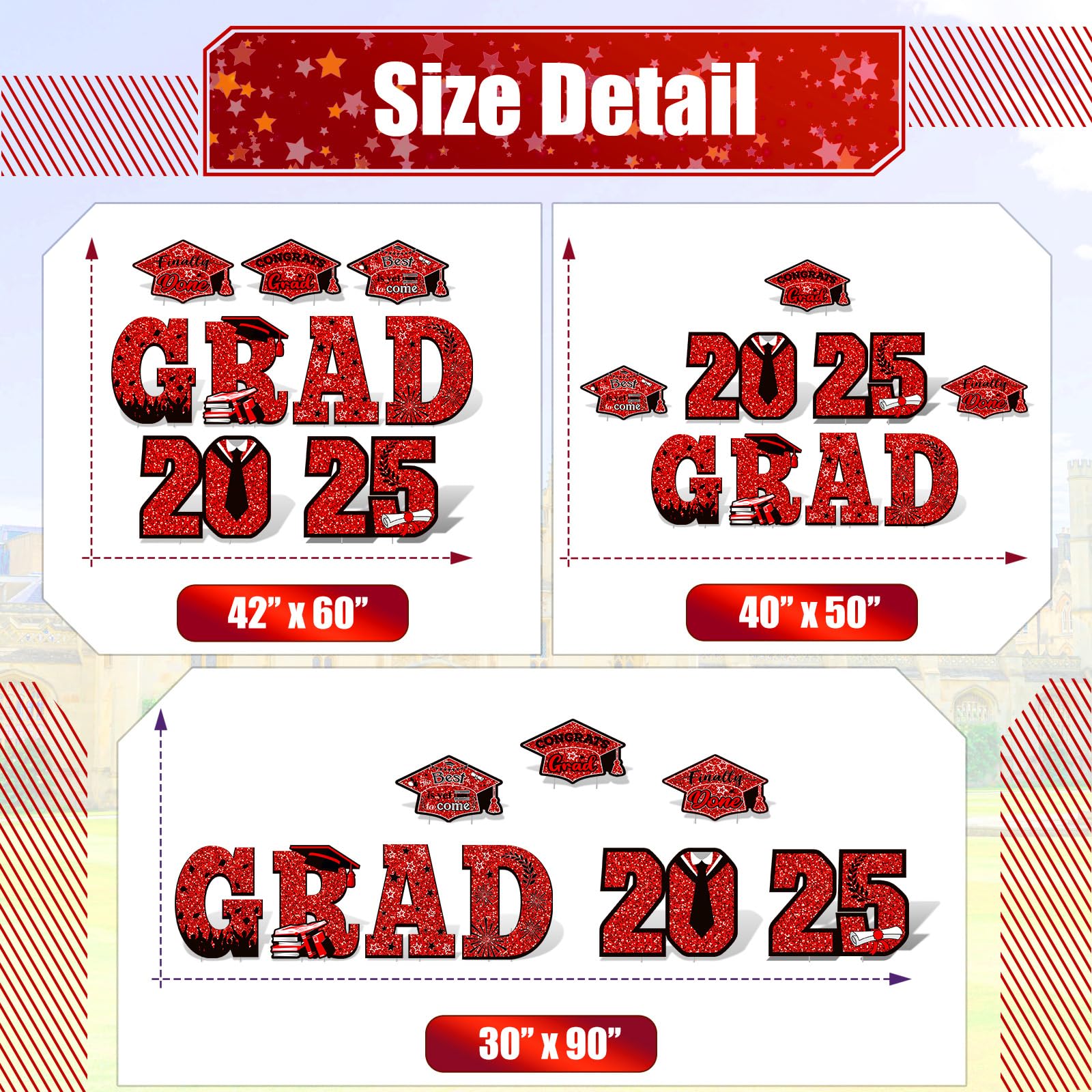 Snapklik.com : Yalikop Graduation Yard Sign Decorations Class Of 2025 ...