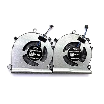 2 Pack CPU+GPU Cooling Fan Replacement for HP Pavilion Gaming 15-EC 16-A L77560-001 15-ec0001ne 15-ec0045AX 15-ec0002ng 15-ec0013dx 15-ec0751ms 15-ec0075ax 15-ec0001ne 16-a0075cl 16-a0032dx Pair Fan