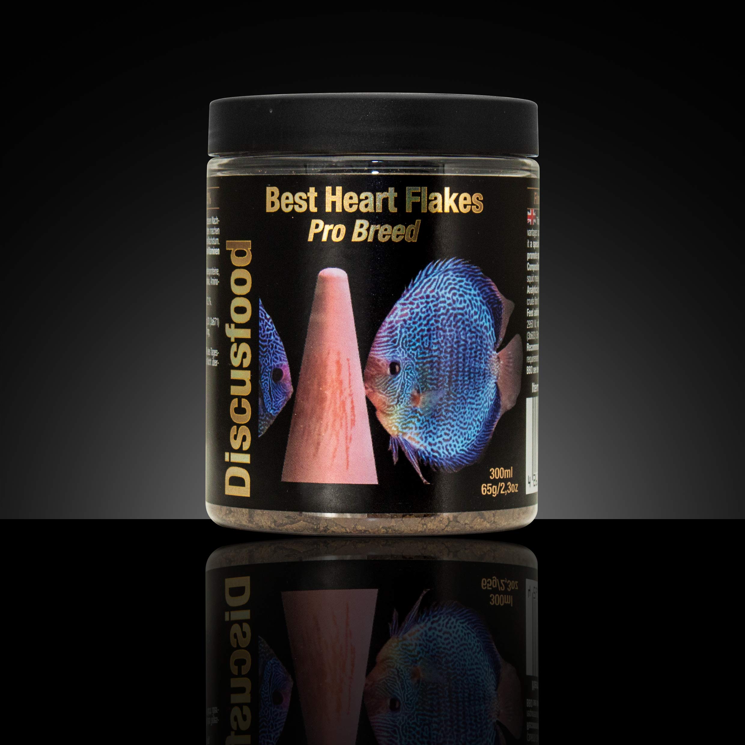 Best Heart Pro Breed Premium karma dla ryb, karma płatkowa, białko wołowe w postaci płatków, z witaminami i minerałami, wszystkie ryby ozdobne, specjalnie do dysków lub sumów, wspiera hodowlę ryb
