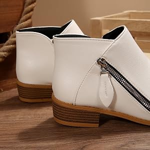 Bottes Femme En Daim à Talon épais - Style Cowboy - Fermeture éclair Latérale - Pour Automne/hiver - 8