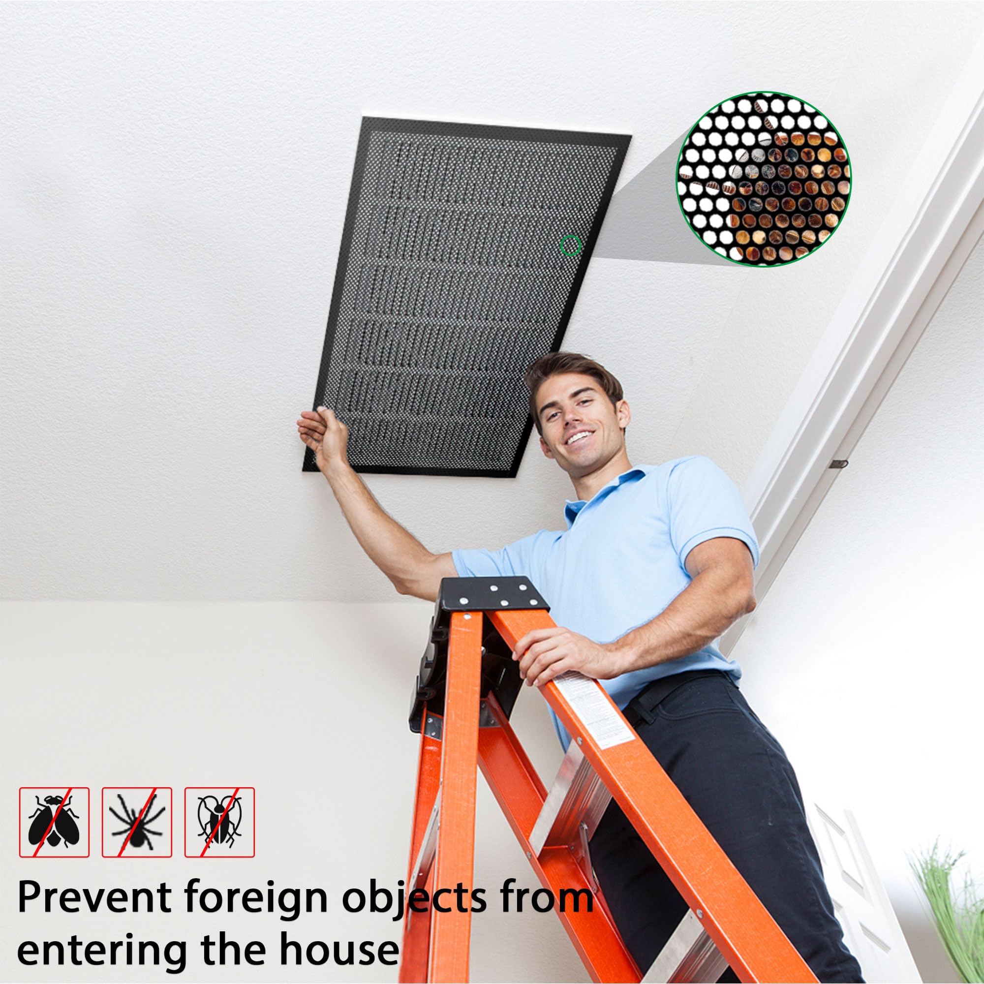 Vent Deflector Ac Vent Cover Homponent Trap/Vent Mesh X10