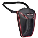 Allextreme Thigh Waist & Sling Bag Water-Resistant Drop Leg Tactical Fanny Pack for Men & Women Adjustable Hard Shell Thigh Bag for Bikers for Riding, Camping & Outdoor Sports (Black & Red) gallery image