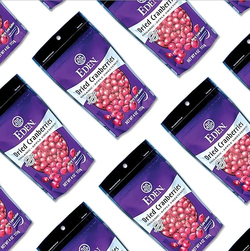 Miniatura 6 de Eden Arándanos secos orgánicos, endulzados con jugo de manzana, 4 onzas