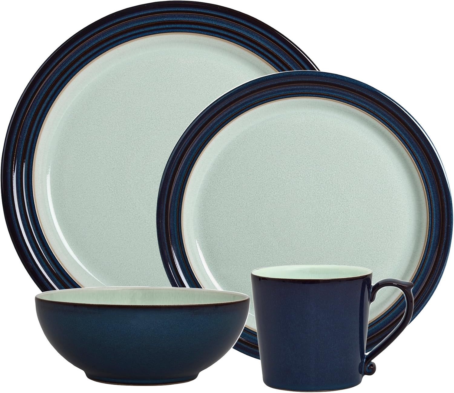 Denby USA Peveril 4 Piece Place Setting Dinnerware Set