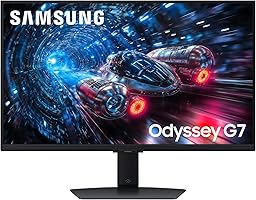 Samsung 27 Zoll Odyssey G70F Gaming Monitor, PC-Bildschirm mit IPS-Panel, 3.840 x 2.160 Pixel (UHD), 180 Hz (4K)/360 Hz (Full HD), 1 ms (G/G), AMD FreeSync Premium Pro, NVIDIA G-Sync, LS27FG702EUXEN