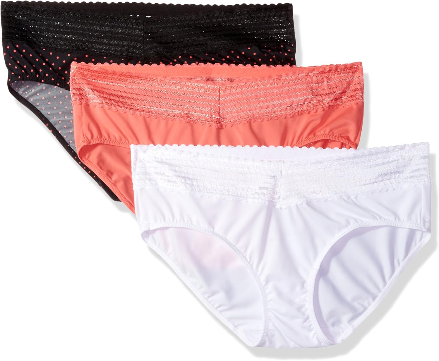 Warner's Blissful Benefits No Muffin 3 Pack Hipster Panties