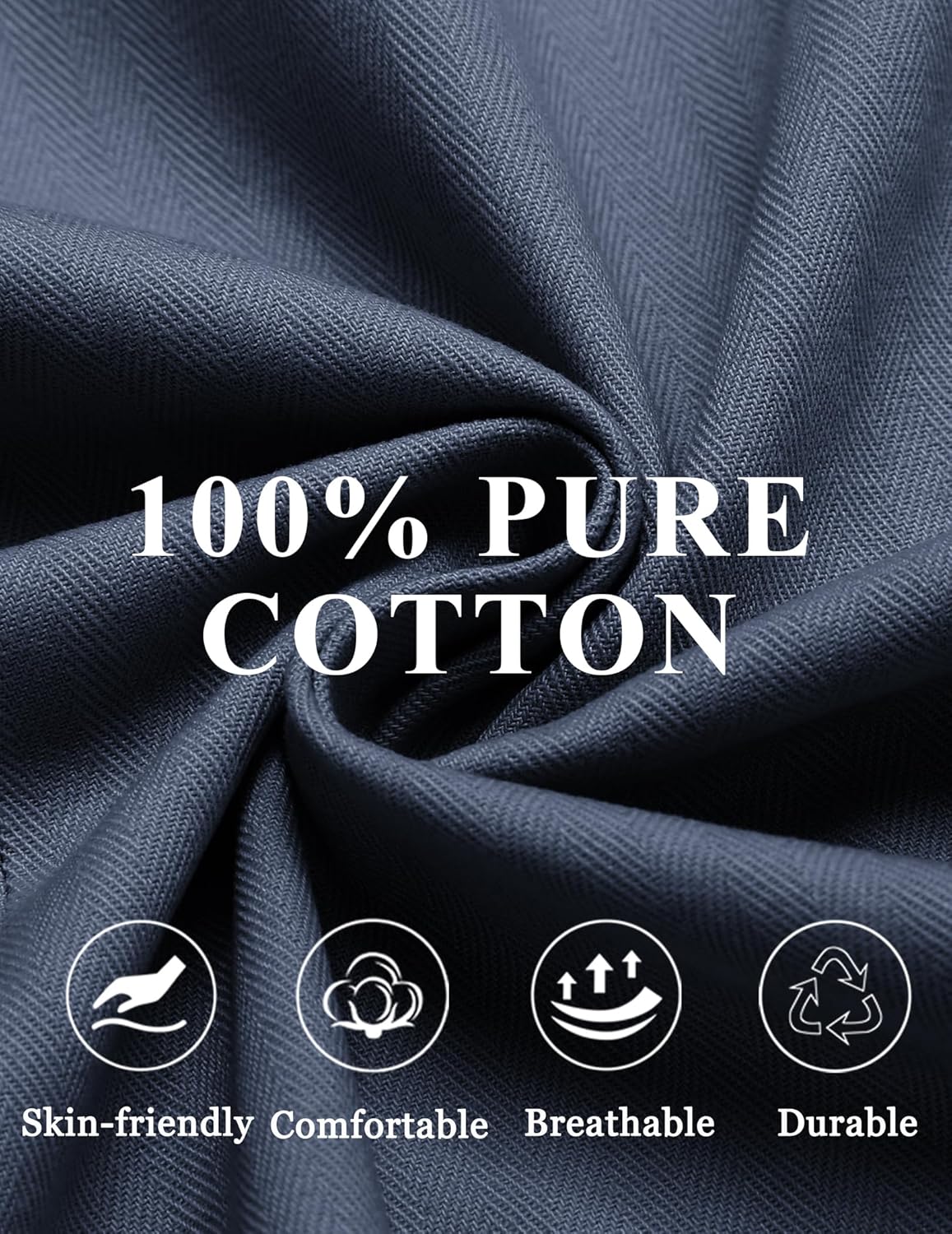 COOFANDY Men's Herringbone Blazer Slim Fit Cotton Sport Coats Two Buttons Casual Suit Jacket - Image 5