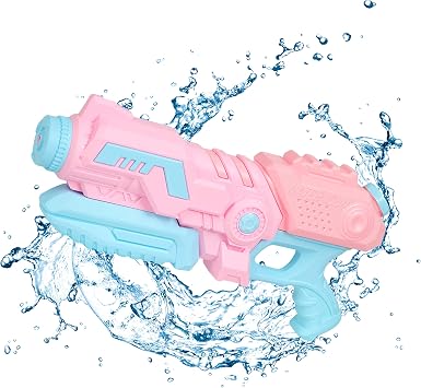 Water Gun for Girls, Cute Princess Series, Pink Children Water Gun 1000cc, Super Water Spray Toy Gift, Swimming Pool Beach Outdoor Toy, Super Long Range Water Shock WaveAP-G1