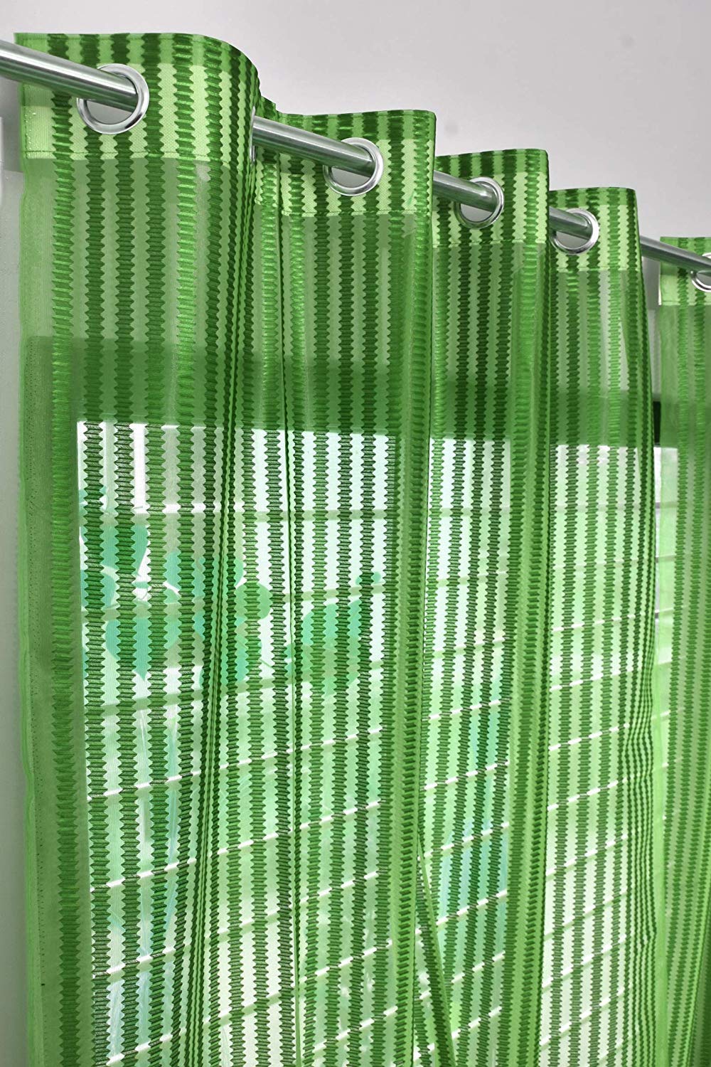 FARRELL Decor- 1 Piece Polyester Fancy Sheer - Net Curtain for Long Door (4 x 9 Feet Green) (B0BK1TSVWB) Amazon Price History, Amazon Price Tracker