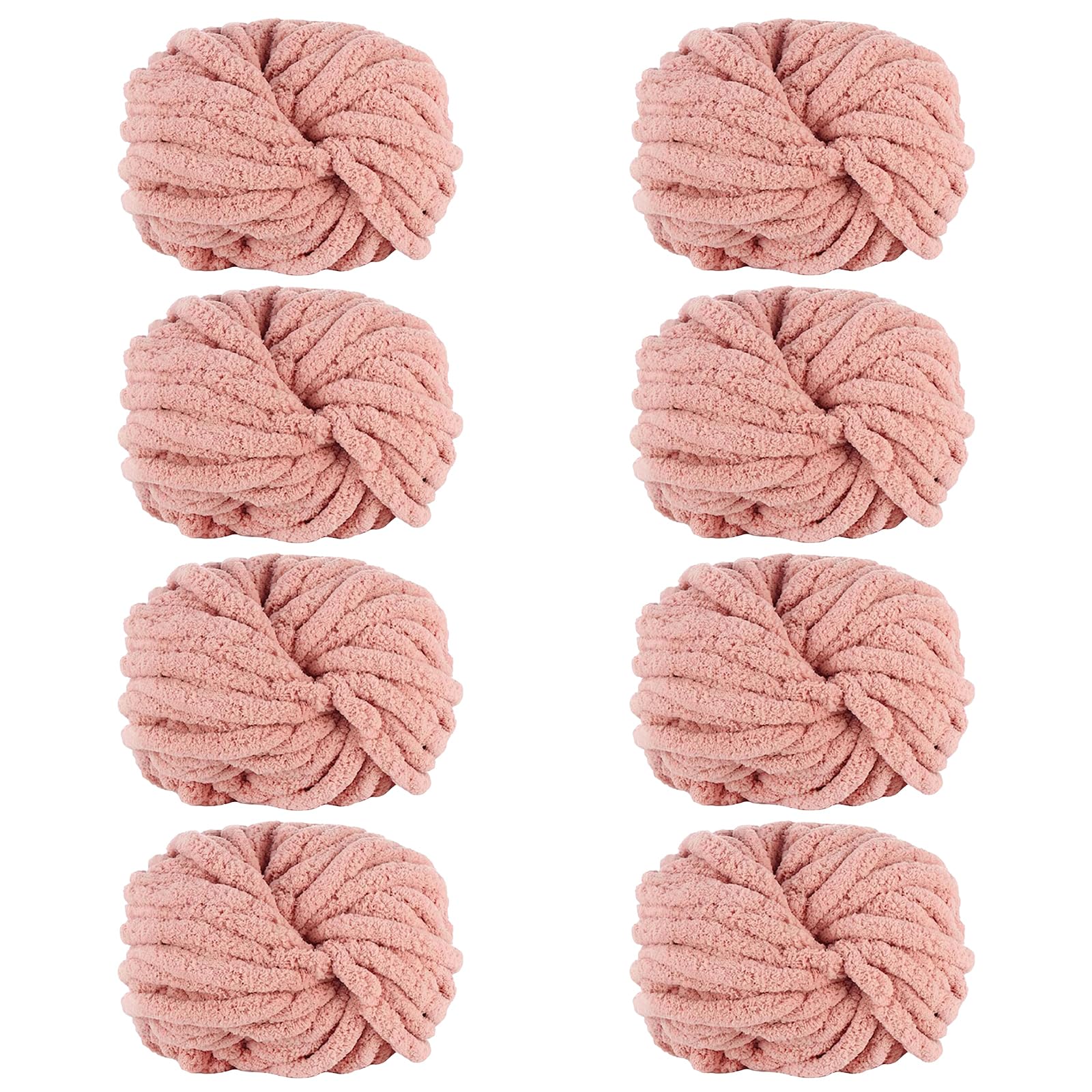 Maxee Dicke Wolle Garn 8 * 250 Stück, Sperrige Armstricken Wolle, Soft Arm Knitting, XXL Grobstrick Weiches Wollgarn, zum Häkeln für Decke, Perfekt zum Weben von Haustier Nest, Decken, Zierkissen